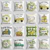 New Lemon Series Pillowcase, Plant Truck, Peach Skin Velvet Printed Pillow, Office Lumbar Cushion Cover