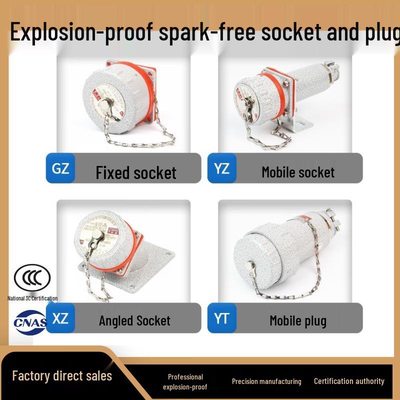 RSRDDY Spark-Free Explosion-Proof Angled Female Socket