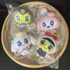 Cartoon Tamagotchi Mametchi Plush Toy Keychain Kitty Melody Kuromi Kawaii Bag Charm Stuffed Doll Accessory Decoration Kids Gifts