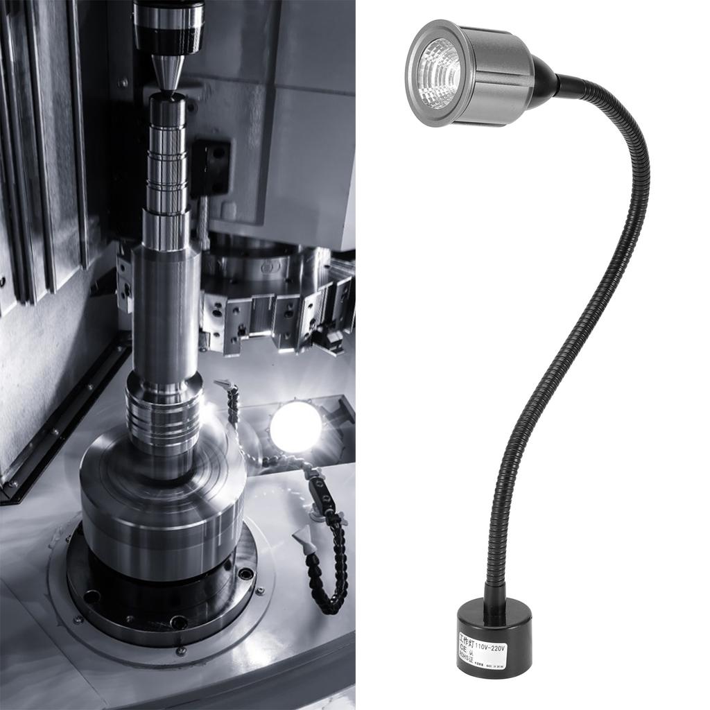 LED Working Light with Magnetic Base Gooseneck Lamp for CNC Machine Auto Repair