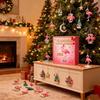 2025 Flamingo Advent Calendar 24 Days Countdown Calendar with Acrylic Flamingo Ornaments Pink Tropical Flamingo-Themed Holiday Decoration for Flamingo