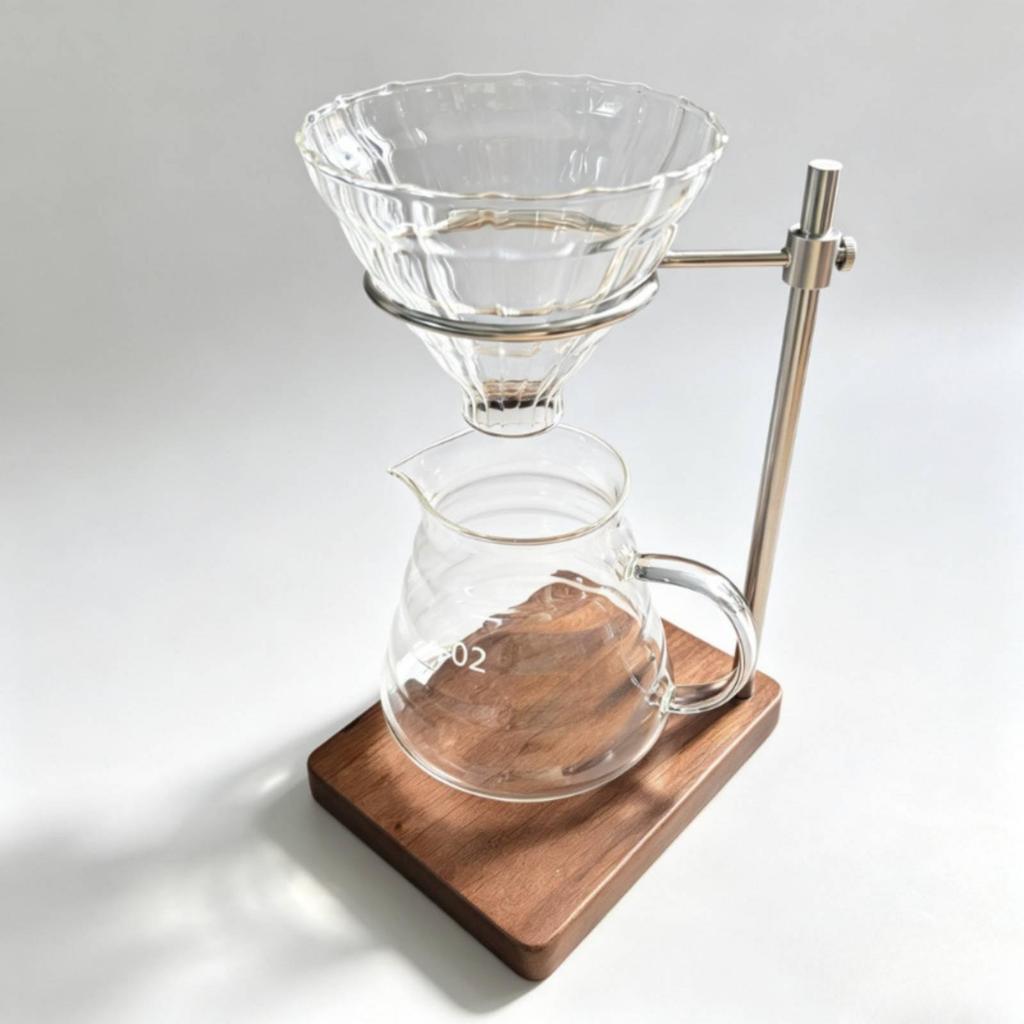 Stainless Steel PourBrew Stand Stable Pourover Coffee Dripper Simple to Clean