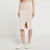 Calvin Klein Solid Split Knit Maxi Skirt Women Skirts Beige J221128-ACI