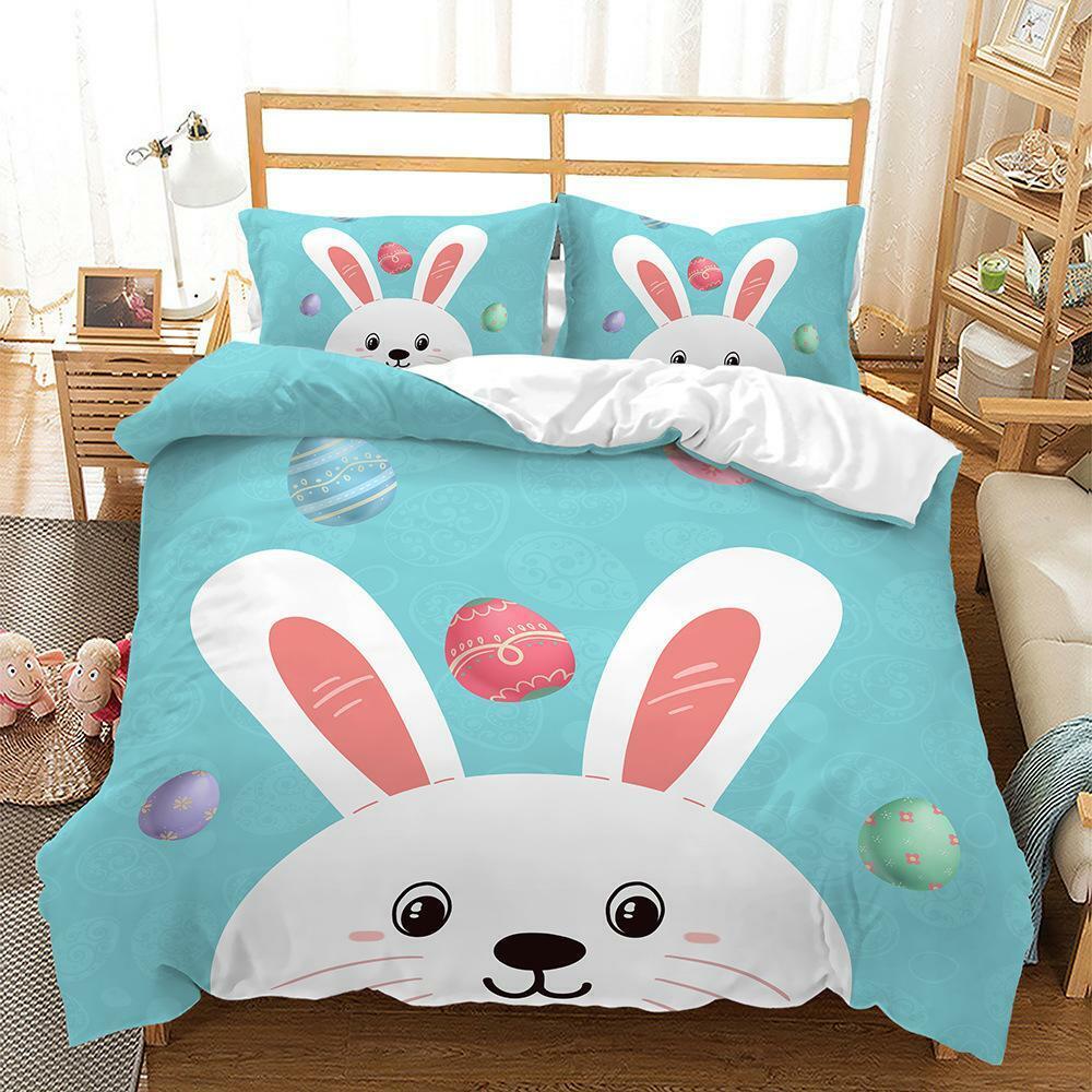 Happy Easter Doona Quilt Duvet Cover Set Pillowcase Single Double Queen Size Bed
