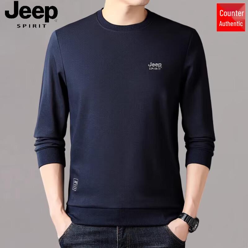 JEEP SPIRIT Men s Crew Neck Casual Sweatshirt 4XL