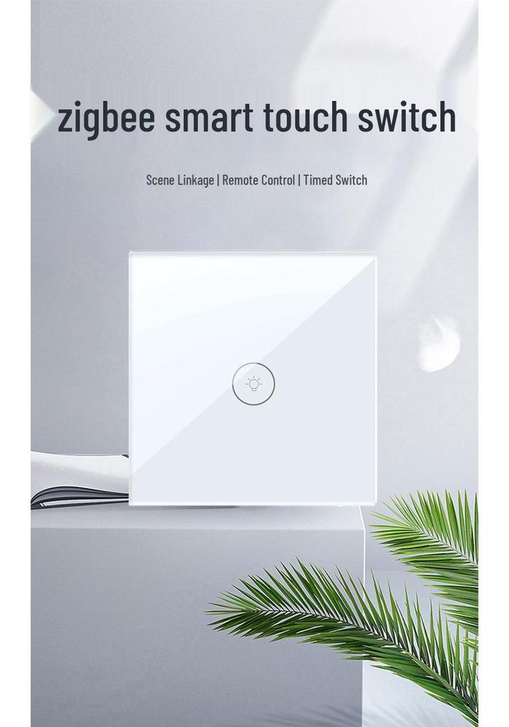 Tuya Zigbee Touch Wall Switch: 1/2/3 Gang Alexa Voice Control & Remote Timing