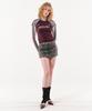 Podeowedeo Star Studded Mini Skirt (Dark Gray)