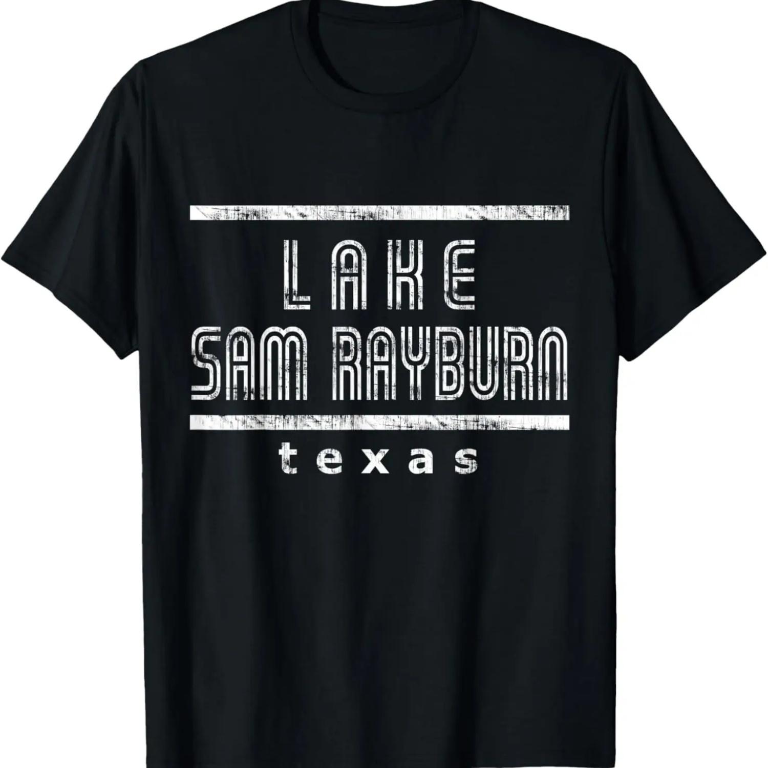 Lake Sam Rayburn Texas Souvenir T-Shirt S чёрный