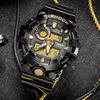 CASIO Men Liquid Crystal/Analog Dual Display Series Black Watch GA-710GBX-1A9PR