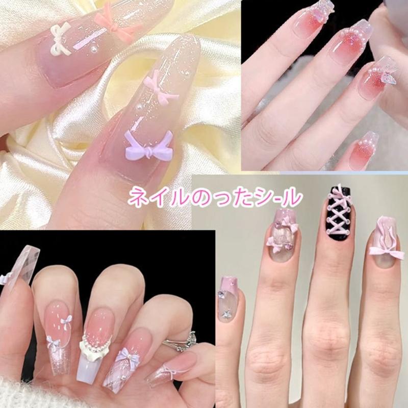Colorful Nail Accessories Resin Nail Rhinestones for Manicure DIY Crafts Jewelry Bows Butterfly Heart Nail Art Charms