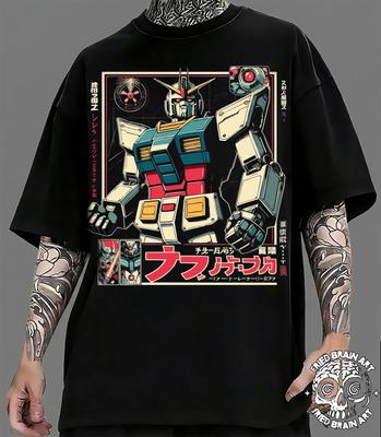 T-shirt Robot Japonais Vintage: Design Anime Gundam