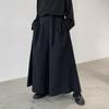 Mens Loose Wide Leg Hakama Pants Harajuku Japanese Samurai Kimono Pants Chinese Style Hanfu Tang Kendo Uniforms Casual Pants