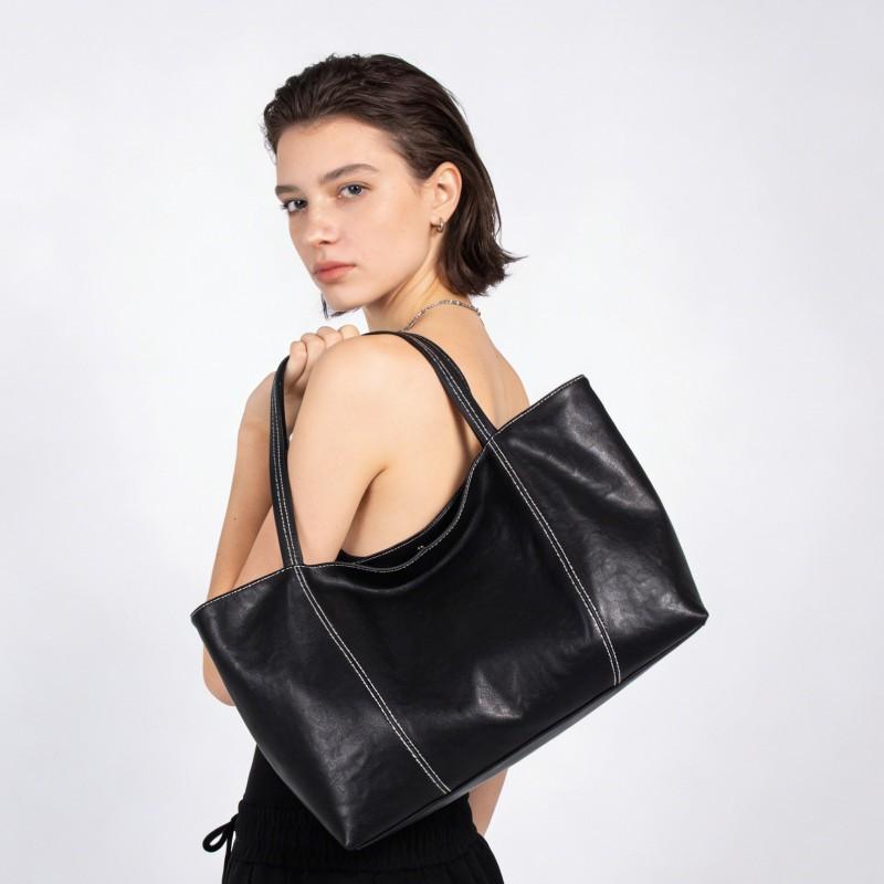 Vegetable Tanned Leather High-quality Tote Bag Women's New Large-capacity Computer Commuter Portable Shoulder