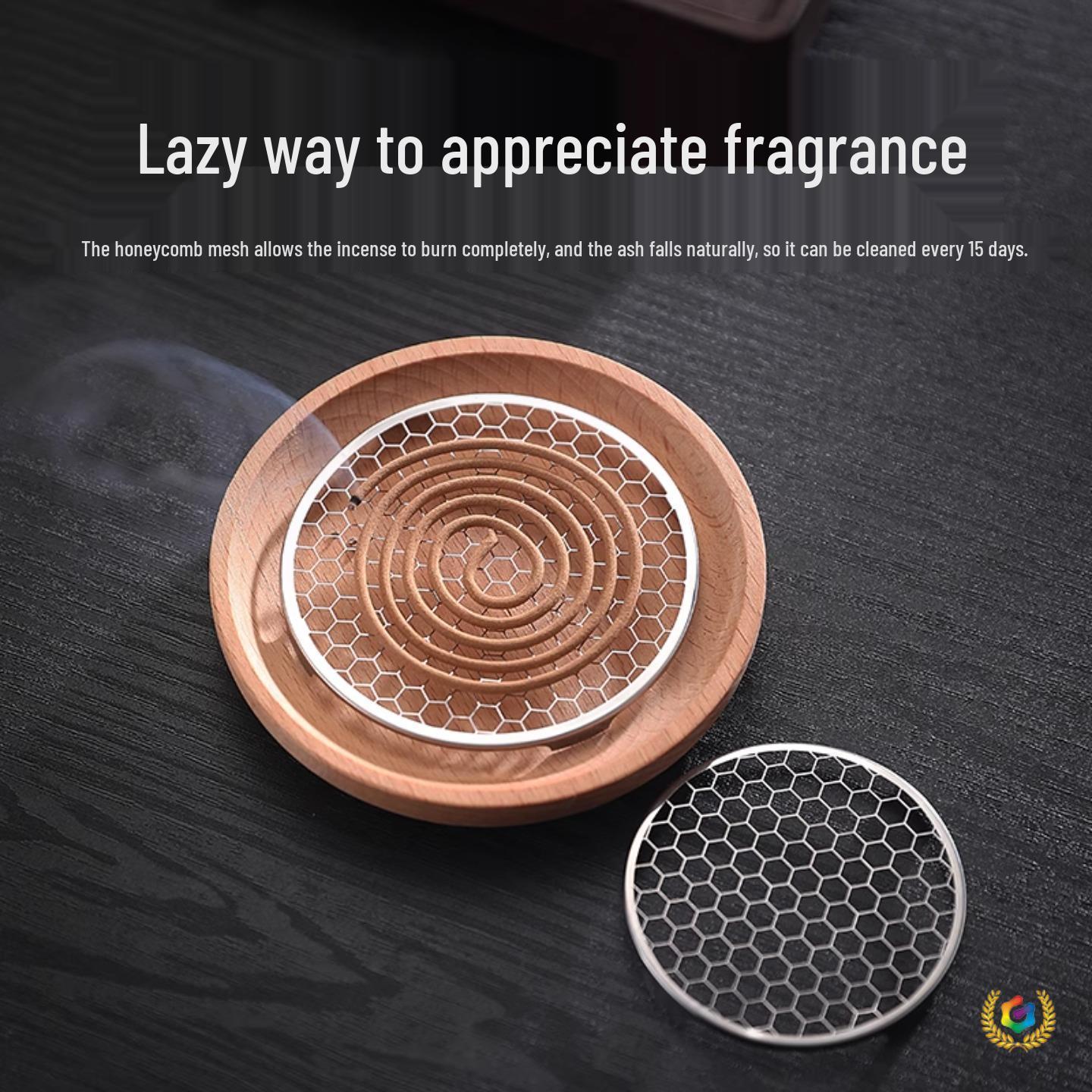 

Stainless Steel Incense Burner with Fireproof Cotton and Heat Insulation Mesh Pad 6cm Spider Silk [1-pack]