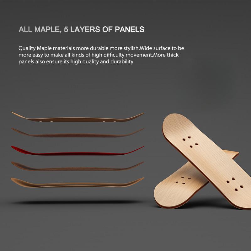 Professional Finger Skateboards Five-Layer Maple Wood Bearing Alloy Wheel Fingertip Skateboard Venue Swingable DO IT YOURSELF Playthings