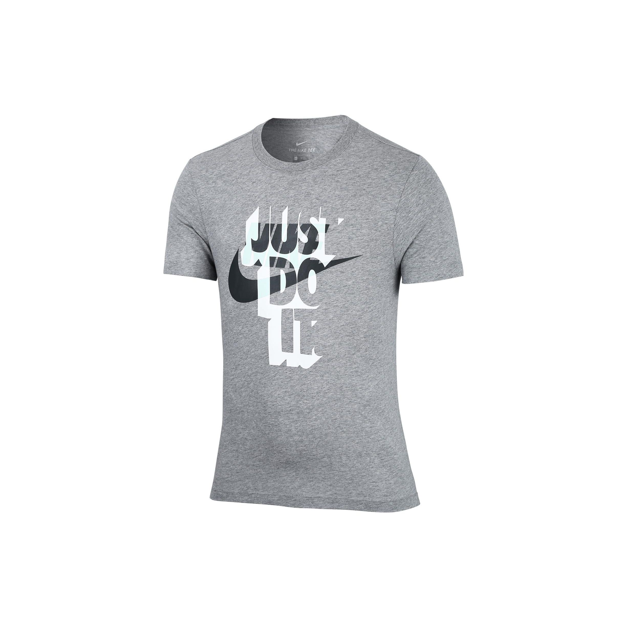 

Nike Спортивная одежда Jdi Logo Crew Neck Short Sleeve T Shirt Men Tops Black Gray AT2742-063 XXL