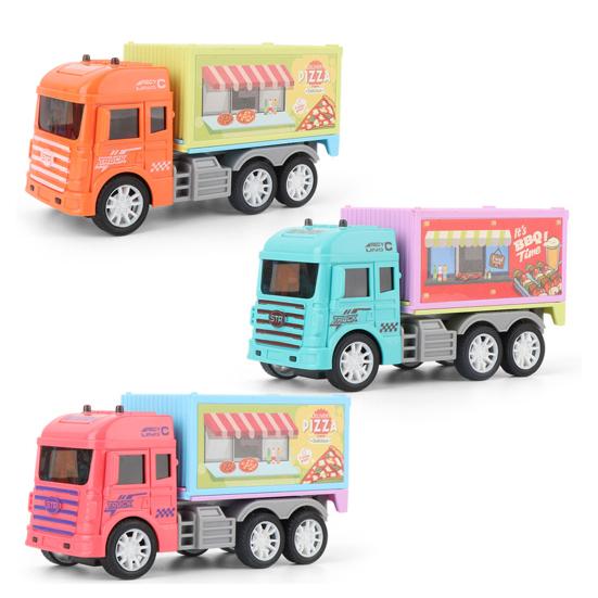 

Красочный Яркий Внешний Вид Открывающиеся Двери Модель Торгового Автомата Мультяшная Инерционная Машина Магазин Мороженого Игрушка Подарок на День Рождения B