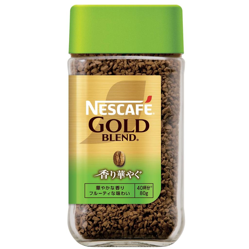 Nestle Nescafé Gold Blend, Fragrant, 80g (40-cup jar, soluble coffee)