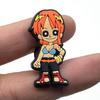 One Piece Cartoon Character Crocs Shoe Charms - Soft Rubber Decorative Accessories