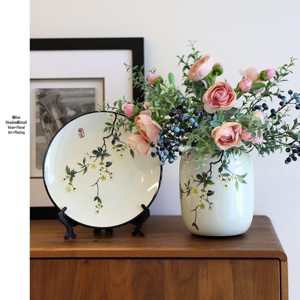 Antique-Style Chinese Ceramic Vase for Floral Display