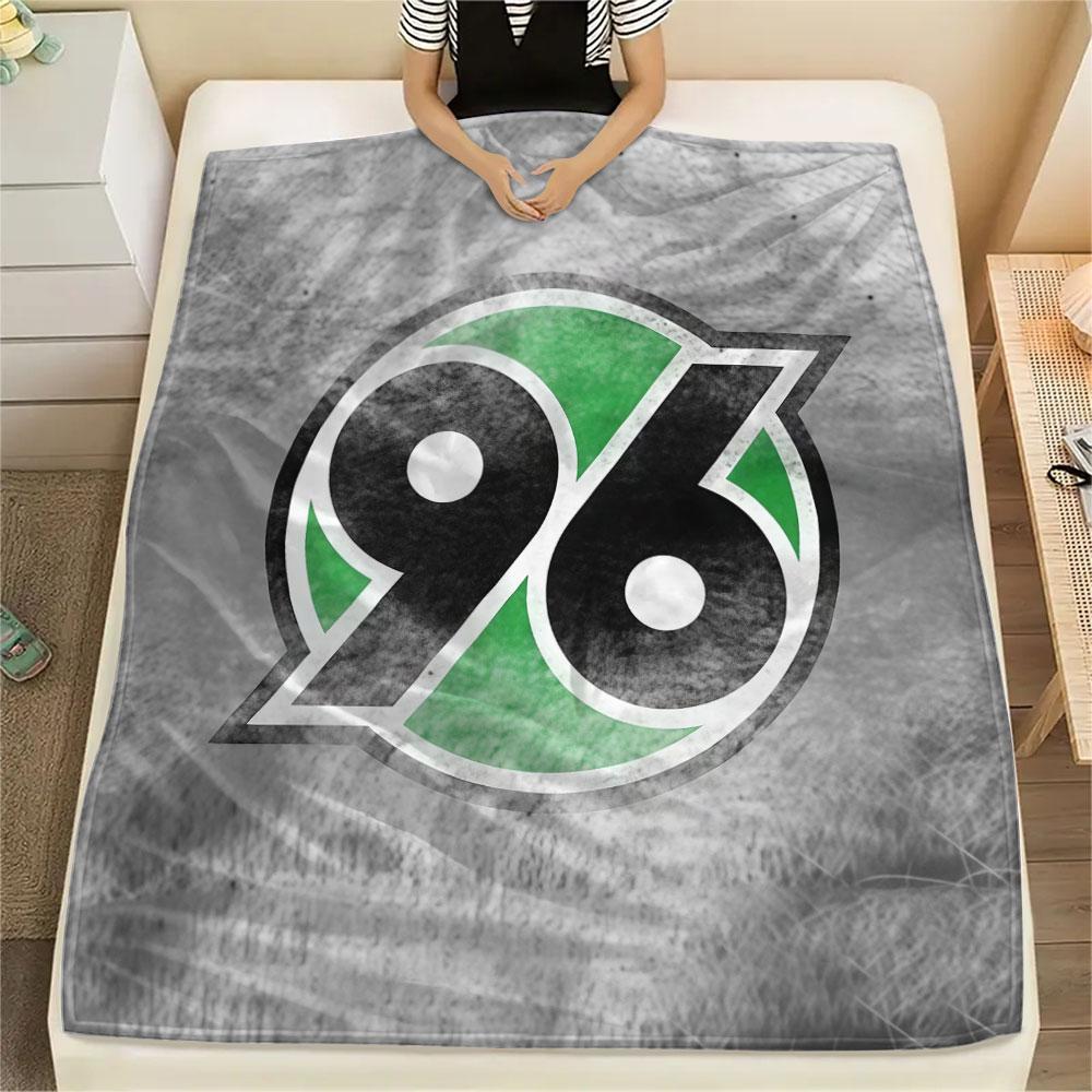1PC Hannover 96 Patterned Flannel Blanket Suitable For All Seasons for Home Decor Warmth and Comfort Gifts Holiday Present