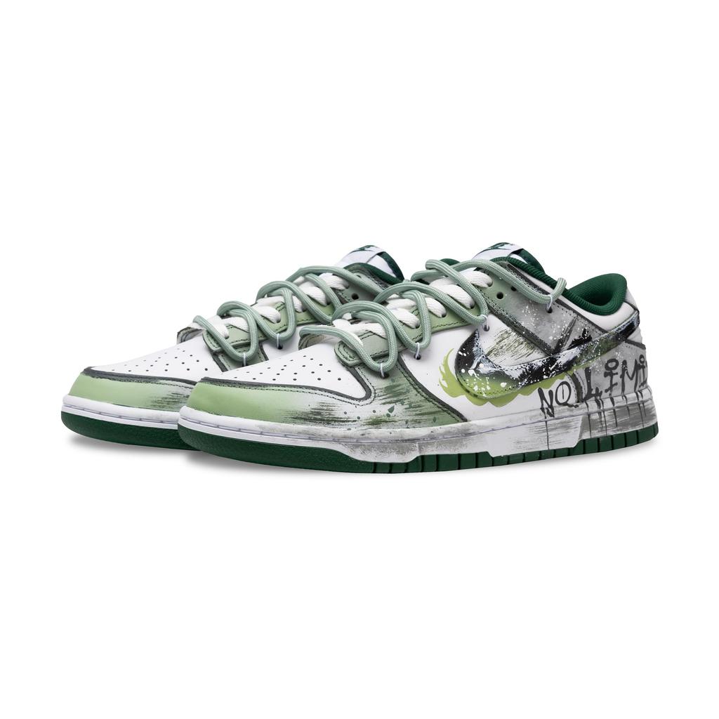 Nike Dunk Dreamy Phantom Thermal Slip Resistant Balance Lightweight Breathable Low Top Skateboard Shoes Unisex Green DD1391-101(Team776-)