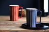 Awasaka Tokusa Black Beer Mug Ceramic Cup Mug Foamy and Creamy Diameter x Height 13 cm Capacity 500 ml Microwave and Dishwasher Safe Made in Japan