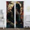 Set Of 2 Modern Narutos Curtains Tulle Bedroom Shades Window Curtain Living Room Blinds Partition Bug Resistant Polyester Ideal For Sitting