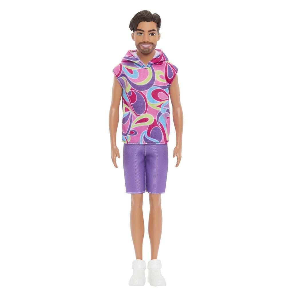 Barbie Ken Fashionista Marble Parka Dress Up Barbie Puppe ab 3 Jahren lila HRH26 Puppe/Haus