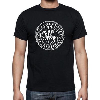 Cavalieri Templari Cristo Sigillvm Militvm Xpisti Cavalli Gesù Maglietta tee