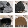 [Ushilai] French Elegant Bow Flat Shoes Women's 2025 Spring New Shallow Mouth Word Mary Jane Shoes