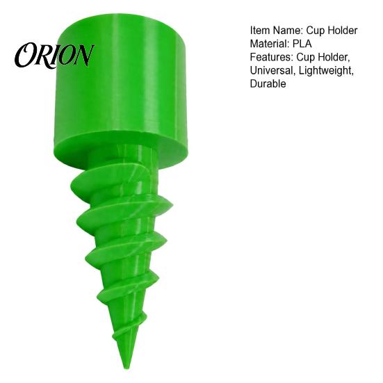 Ground Beverage Stake Beach Sand Cup Holder, Stable Spiral Screw-in Stake, 3D Drink Holder Print Portable Coaster for Lawn Picnic And Camping Garden