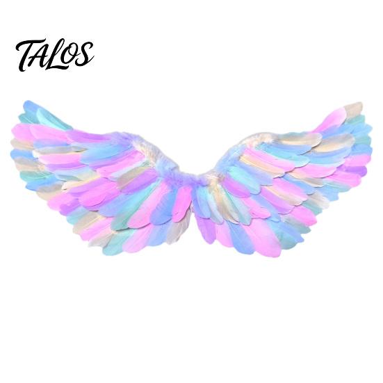 Cosplay Wings for Theatre Performances Angel Feather Kids, Colorful Wing Costume Accessory Fallen with Elastic Straps Strap Halloween Party, Cosplay,