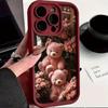 Rose Bear iPhone 13/14/15/16/17 Pro Max Case - Fun and Stylish