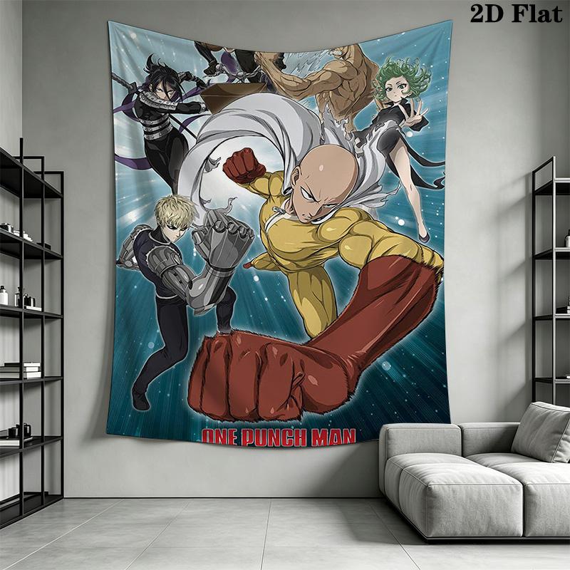 One-Punch Man Pattern Home Decor Tapestry, Wall Hanging, Decorative RV Wall Cloth.MGT0918592