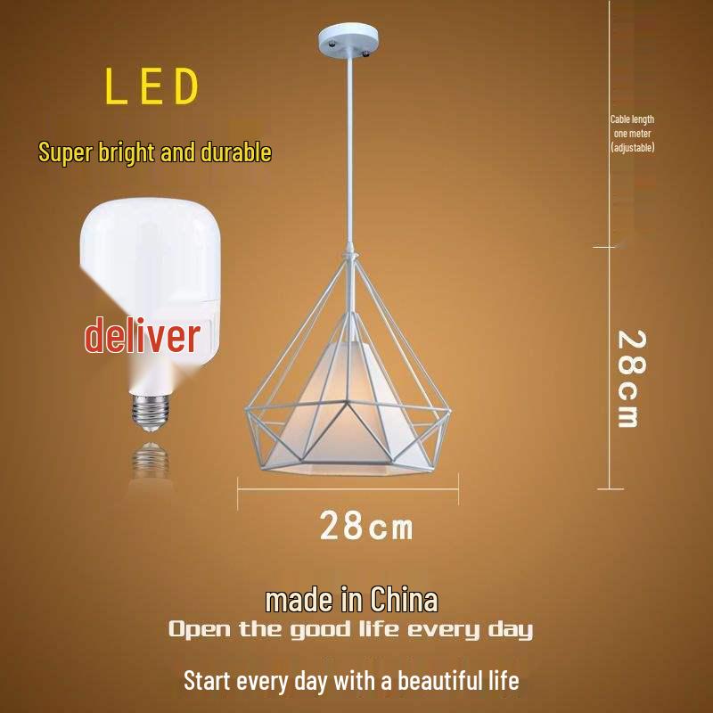 Influencer Friseursalon Retro-Kronleuchter mit Diamant-Dekoration für Friseursalon oder Milchteeladen