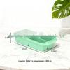 Silicone Ice Cube Tray with Lid: 4-Grid Frozen Soup & Food Storage Box