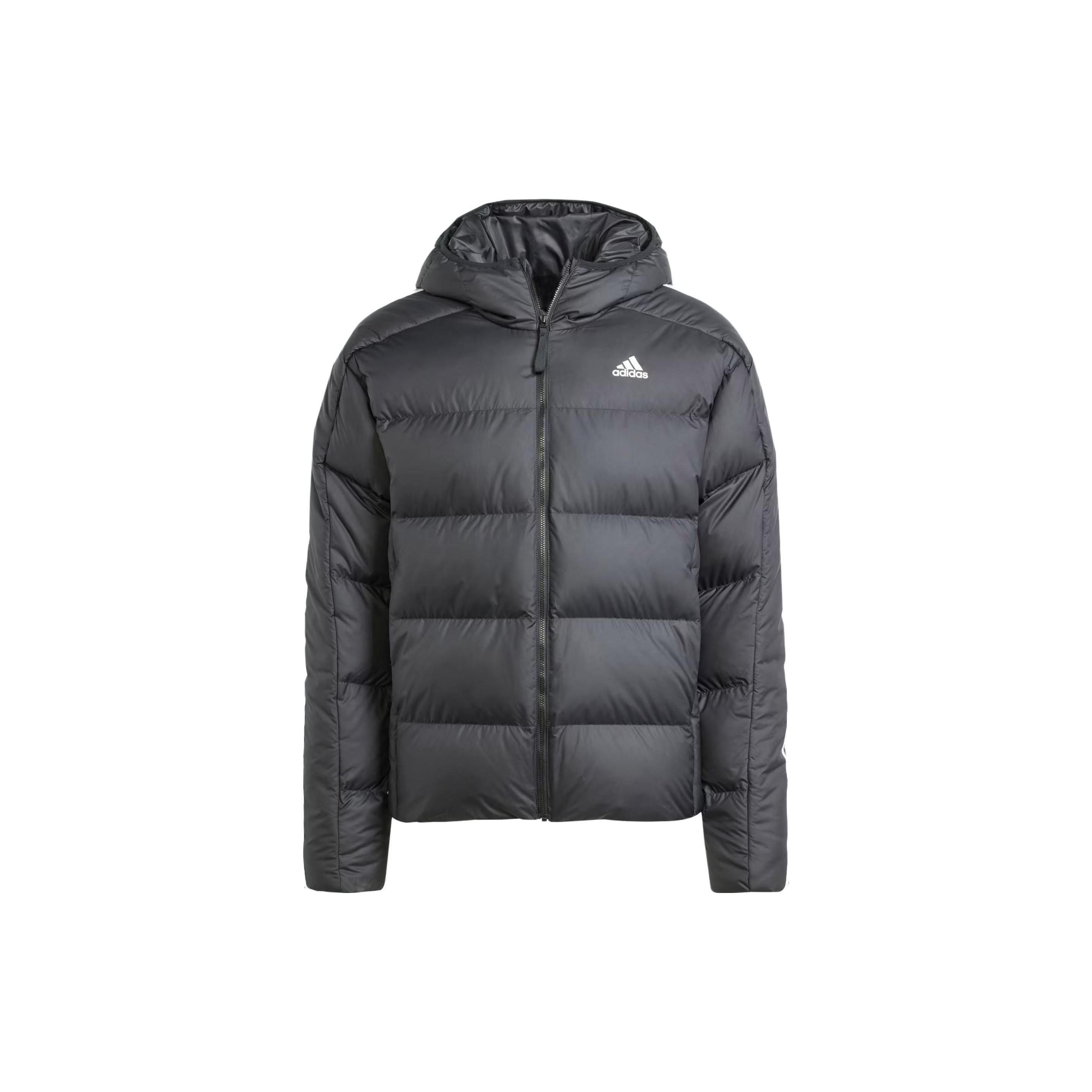 adidas Midweight Down Hooded Jacket Black Men s HZ4429 XS