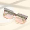 New Large Frame Frameless Gradient Women Fashion Sunglasses Trendy UV Protection
