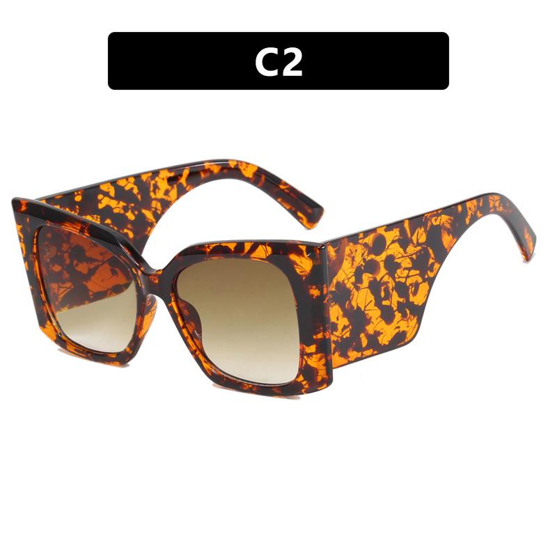 New Fashion Retro Large Frame Butterfly Cat Eye Sunglasses Ins Style Versatile Sunglasses Women's High Sense Lentes  Mujer