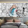Pânză de fundal stil desen animat anime Tapiserie Tăblie decorativă pentru perete Dormitor și Cameră de zi