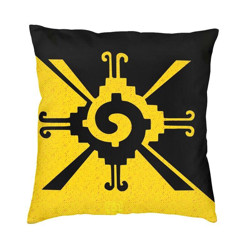 

Luxury Hunab Ku Ancient Mayan Symbol Throw Pillow Case Home Decorative Custom Square Cushion Cover 40x40 Pillowcover Living Room