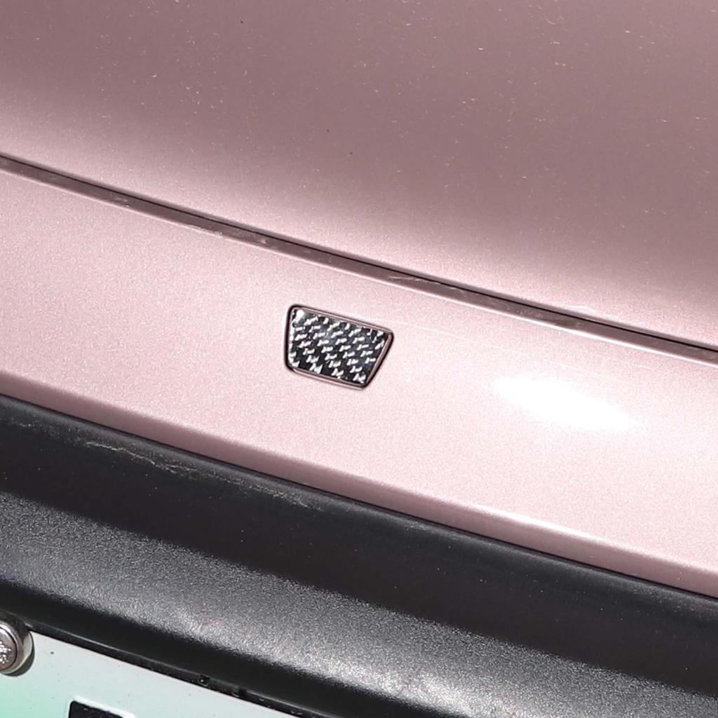 For Porsche Taycan    2022 Soft Carbon Fibre Car Tail Door Button Cover Trim Sticker Car