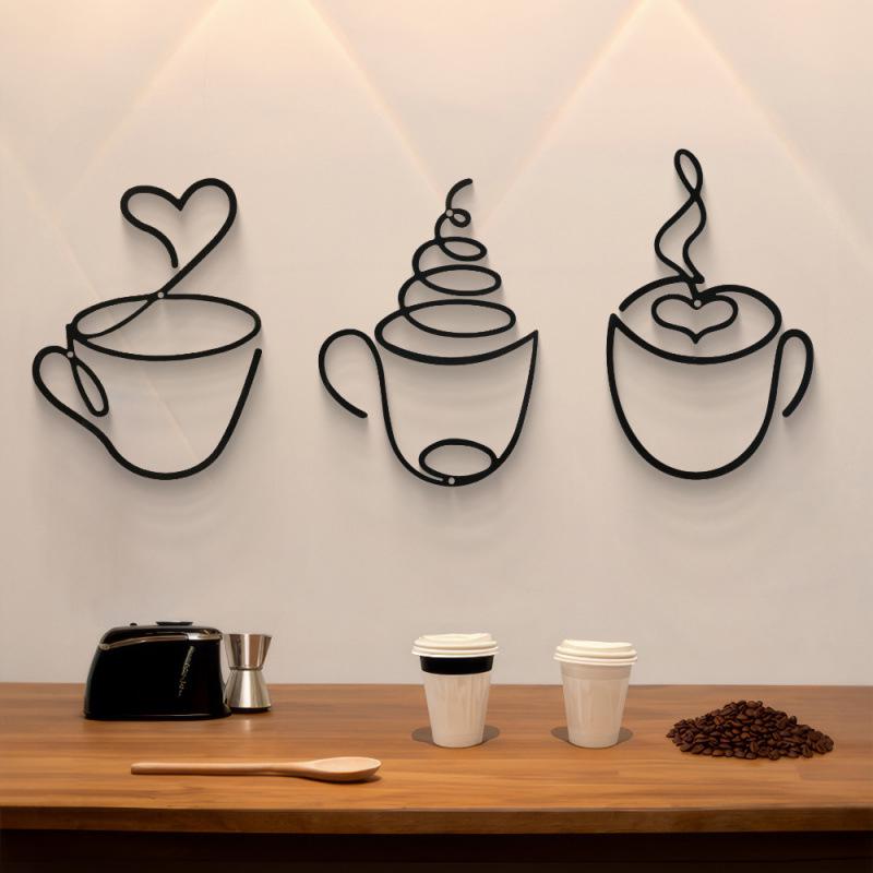 Custom Iron Coffee Wall Art - Indoor Cafe Decoration