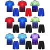 Kinder Jungen Sportbekleidung Set Kurzarm Sportshirt mit Shorts Loose Fit Sportanzug Trainingsanzug Fitness Sportbekleidung