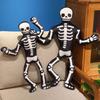 34cm Kreative Halloween Tanzende Totenkopf Plüschpuppen Verschiedene Haltungen von Skelett Kürbis Geist Plüschtiere Heimdekoration Kinderspielzeug