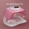 Rosa UV-LED-Nagellampe mit Touchscreen, 4 Timer-Einstellungen, Abnehmbare Basis, Duale Lichtperlen – Schnelles Gel-Aushärten zu Hause