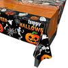 Halloween Party Decoration Happy Disposable Tablecloth, Spooky Pumpkin Ghost Skeleton Waterproof Oil-proof Tablecloth Table Cover for Kitchen