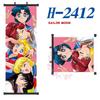 S-Sailor Anime Moon Canvas Scroll Hanging Painting Anime Peripheral Creative Diy Anime Exhibition Wall Painting Poster