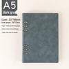 Custom Logo A5 Loose-Leaf Notebook with Detachable A6 Notepad for Business Meetings